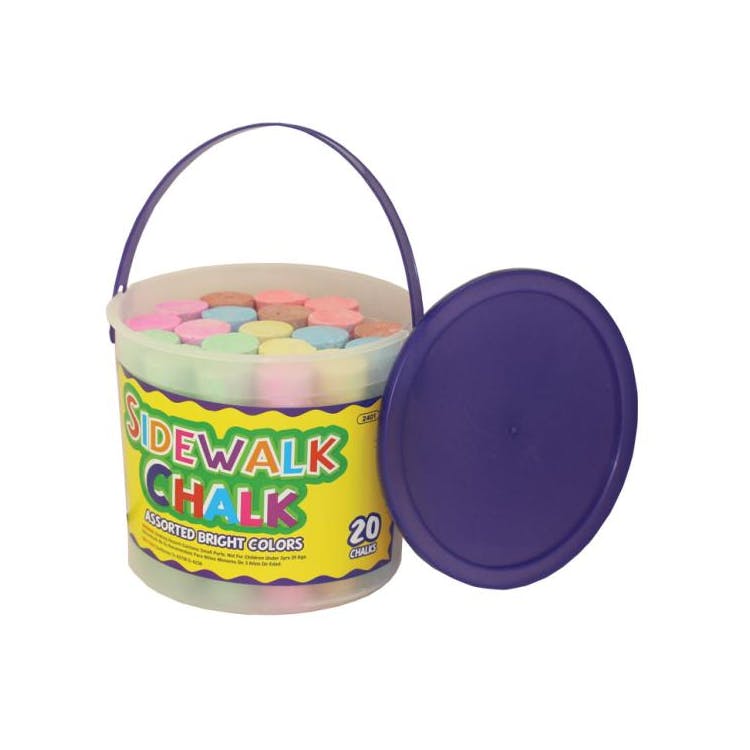 Jumbo Chalk Bucket - Assorted Colors 15 Piece 2