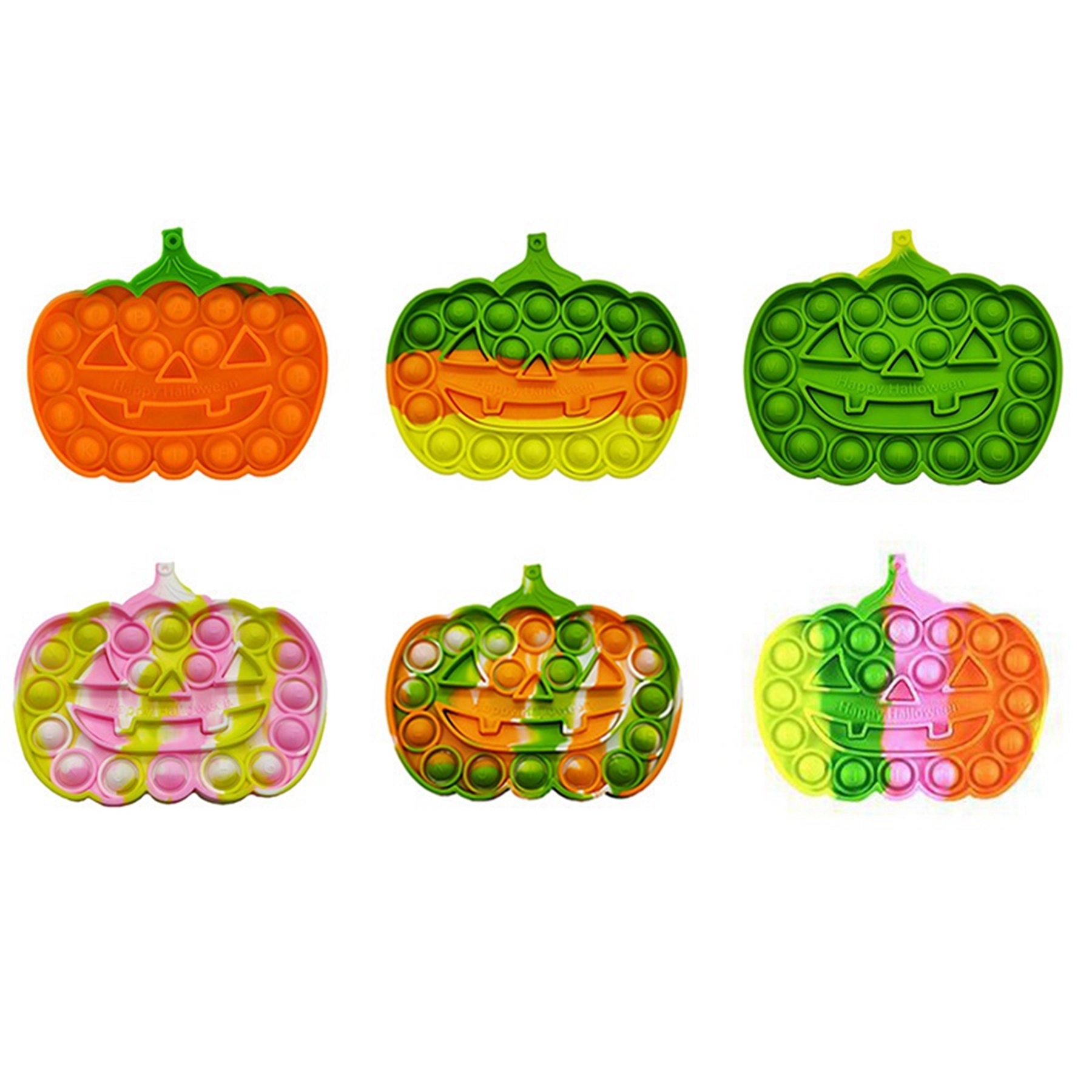 Silicone Halloween Pumpkin Sensory Pop Fidget Toy 7