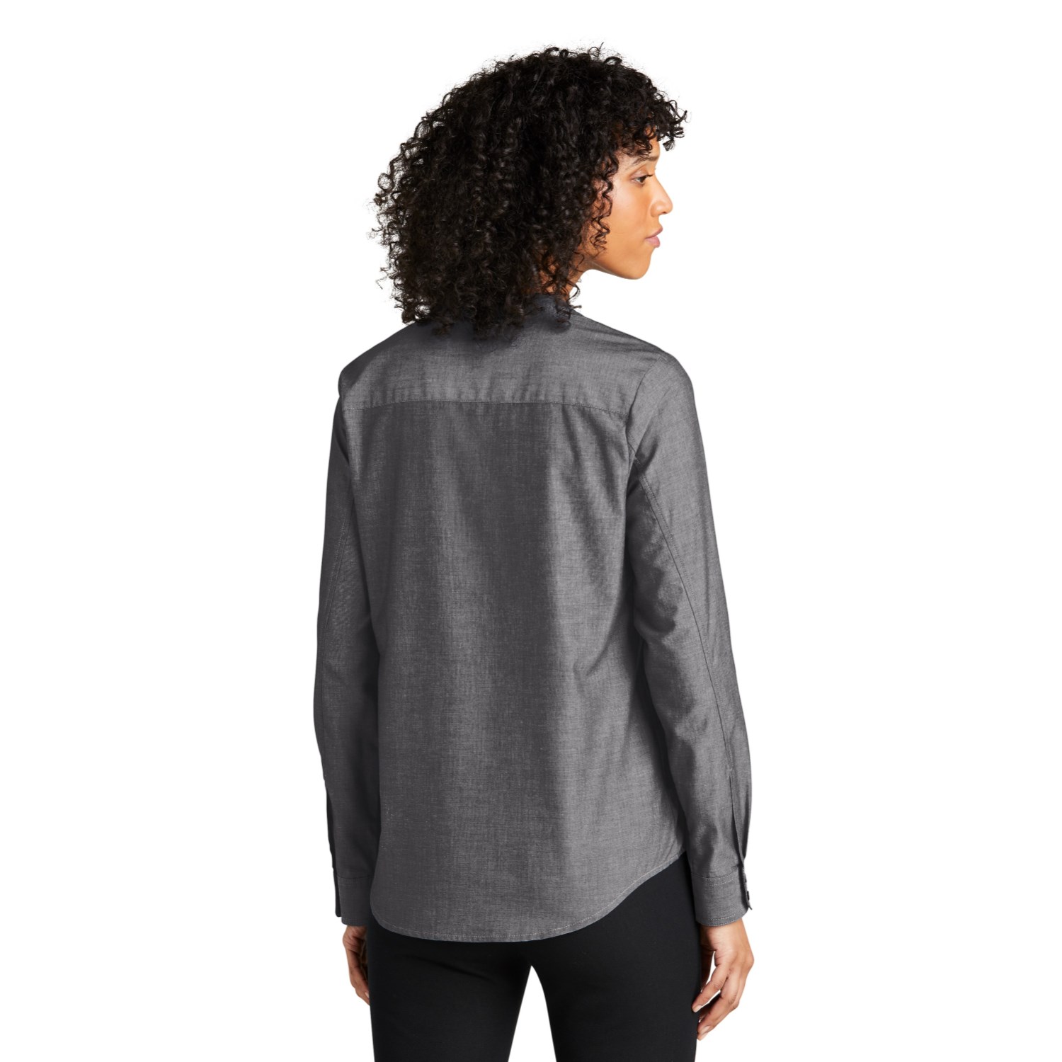 Port Authority Ladies Long Sleeve Chambray Easy Care Shirts 4