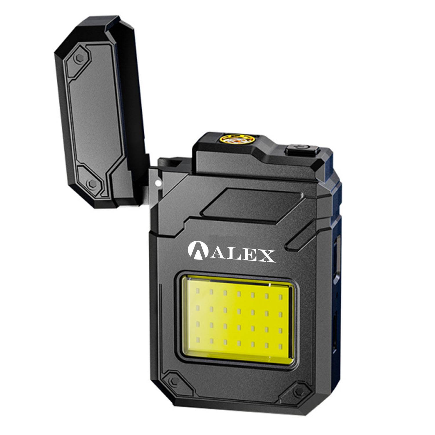 Rechargeable Waterproof Lighter w/ LED Flashlight 2