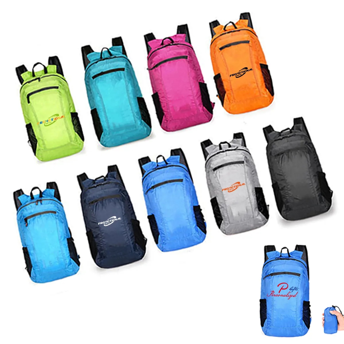 20L Custom Waterproof Lightweight Packable Backpack Daypack 2