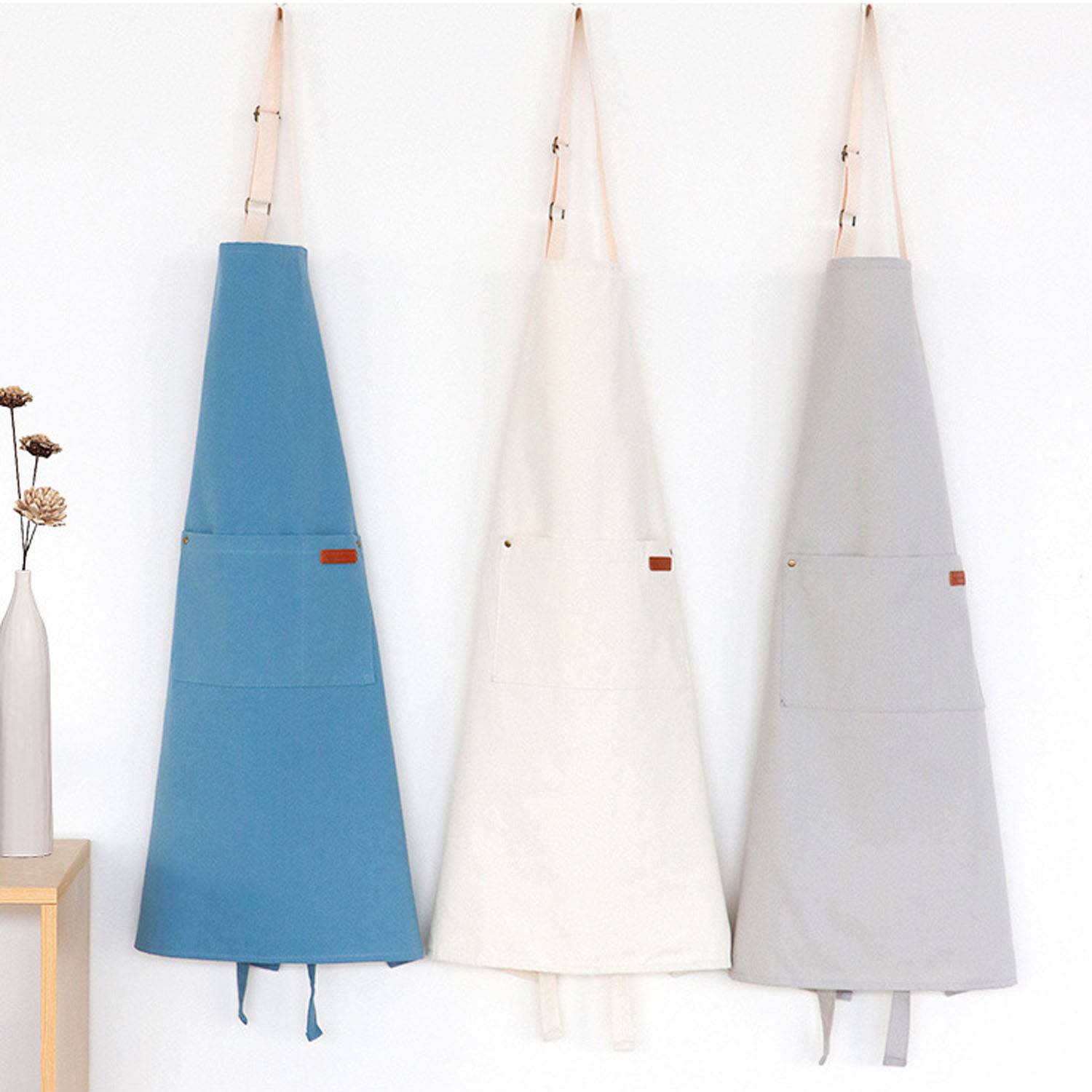 Canvas Apron with Front Pocket 7