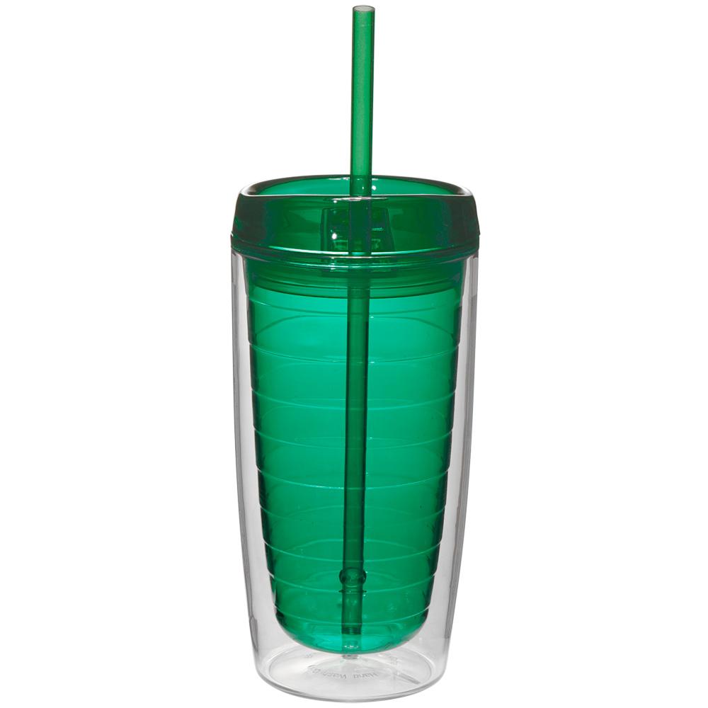 Econo 16 oz Double Wall Tumbler With Lid And Straw 4