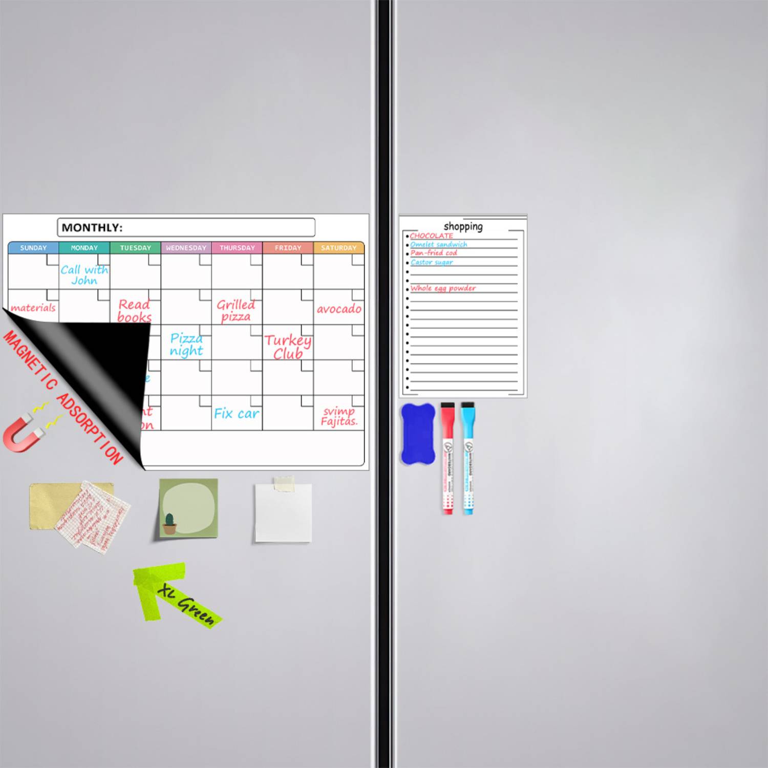 Magnetic Monthly Fridge Calendar 5