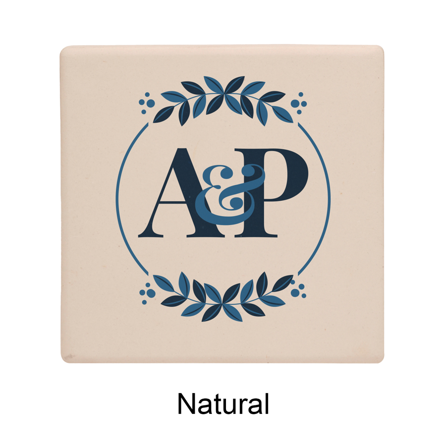 Personalized Ceramic Coasters 4" 3