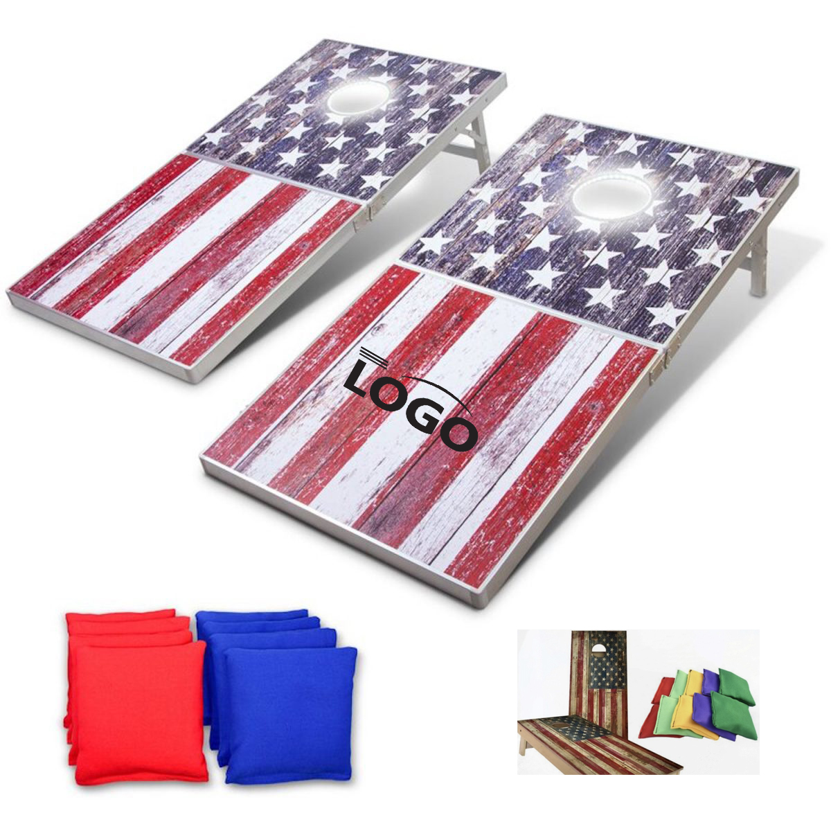 Stars and Stripes Cornhole Board Set 2
