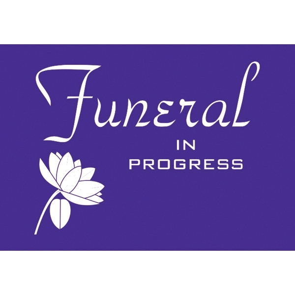 Funeral Car Flags - Purple 2
