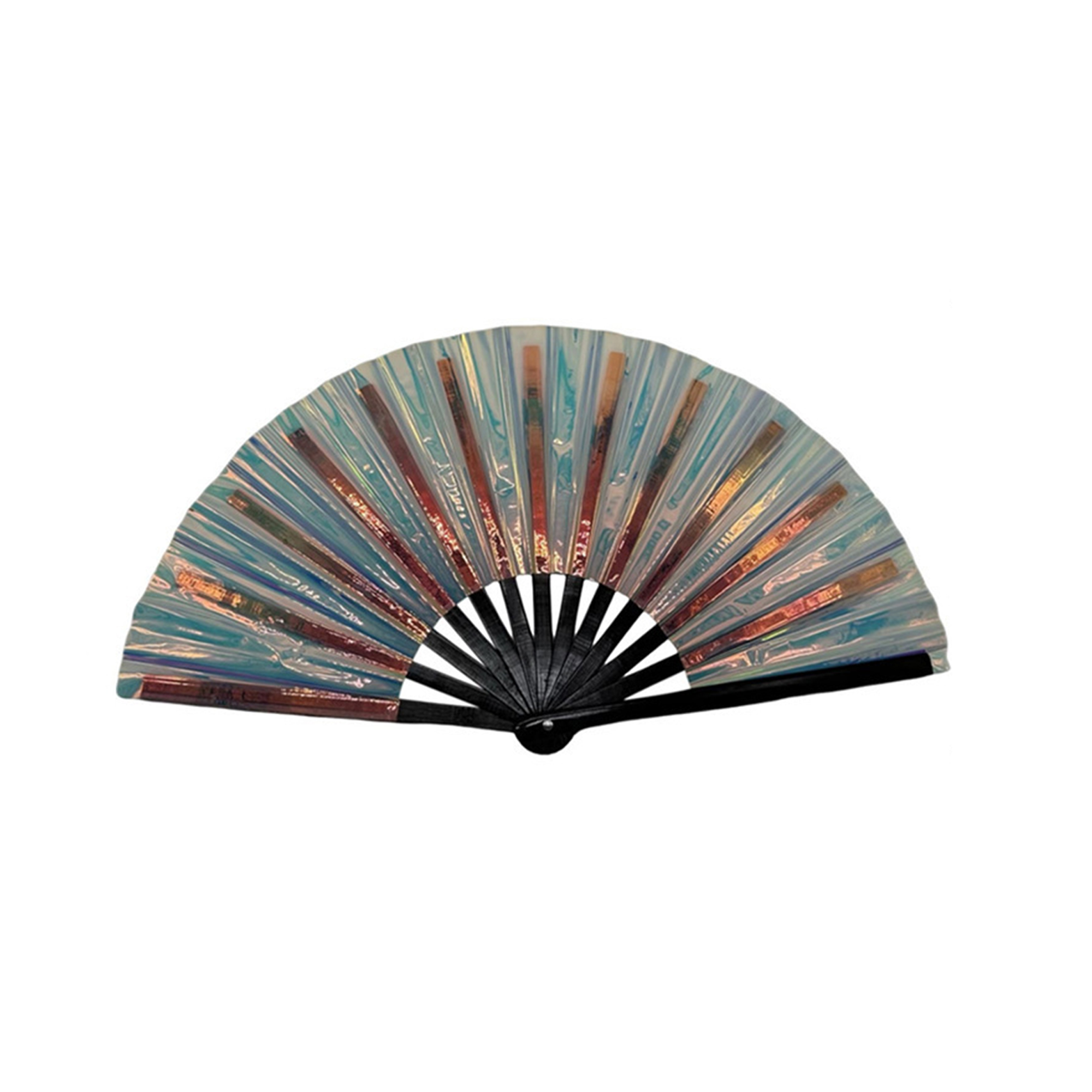 PVC Folding Performance Hand Fan 13" Length 19