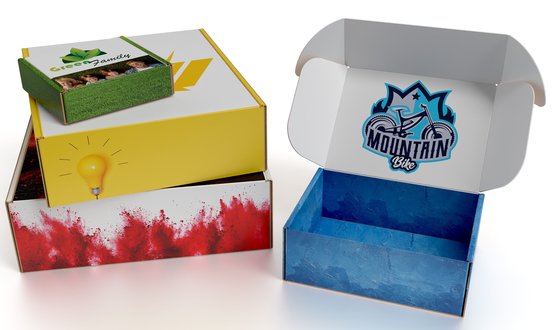 12" x 12" x 5.5" 1 Sided Front Lock Mailer 1