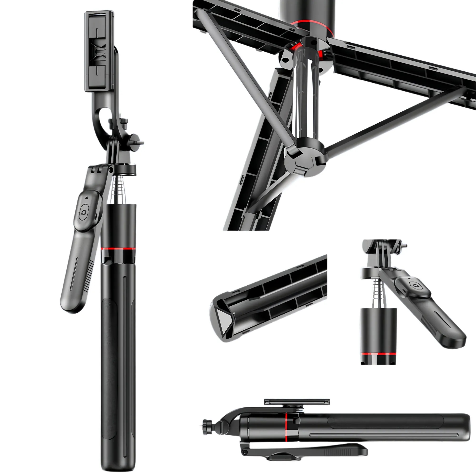 Professional Anti-Shake Extendable Selfie Stick Tripod 2