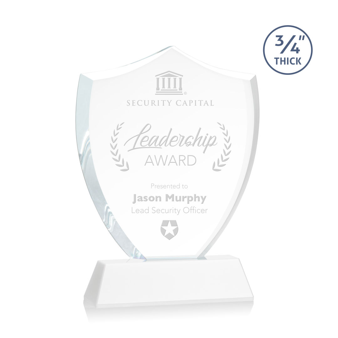 Scudo Shield Award on Newhaven - White 4