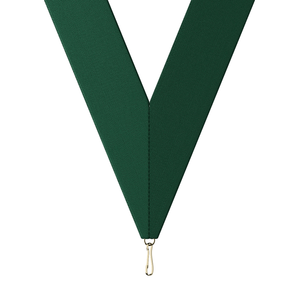 1-1/2" x 32" Hunter Green Neckband w/ Quick Clip 2