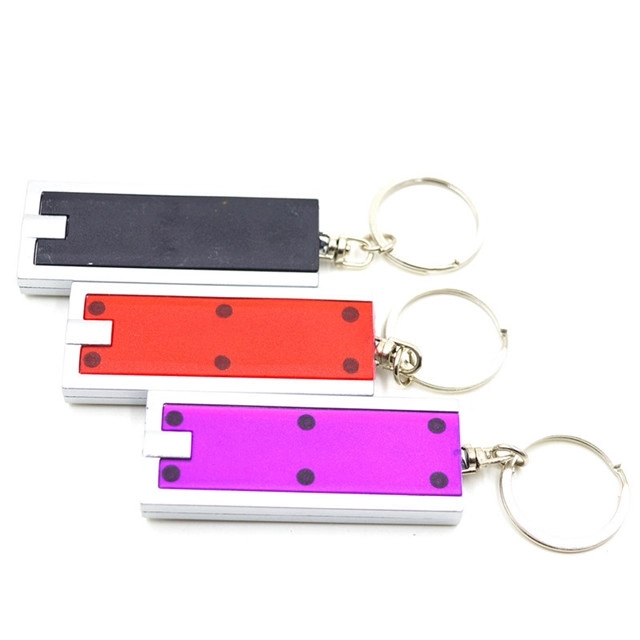 Rectangular LED Flashlight Key Chain 6