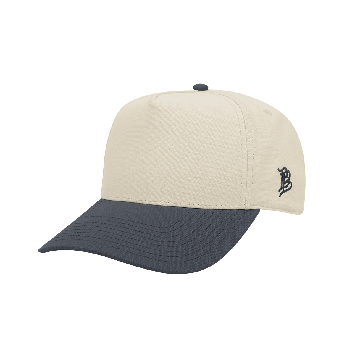 Branded Bills 33510 Bare Curved Two-Tone Canvas Cap 1