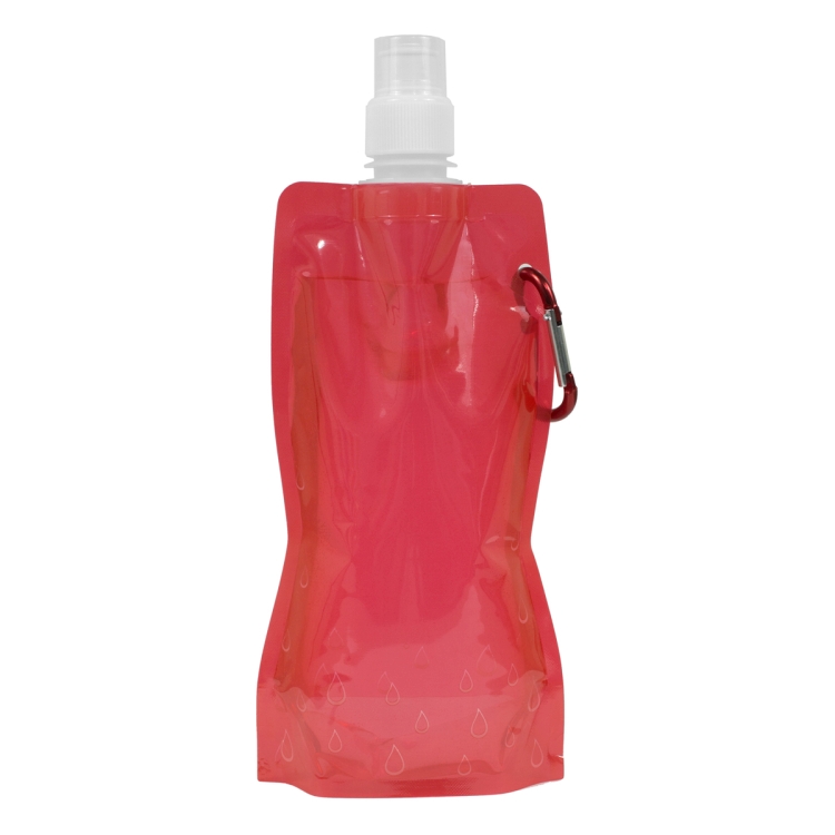 "Roll Up" 18 oz Foldable and Reusable Water Bottle with Matching Carabiner 41