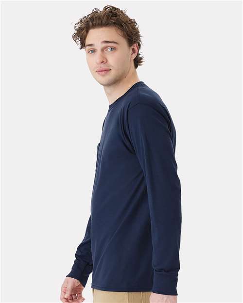 Unisex Workwear Long Sleeve Pocket T-Shirt - W120 15
