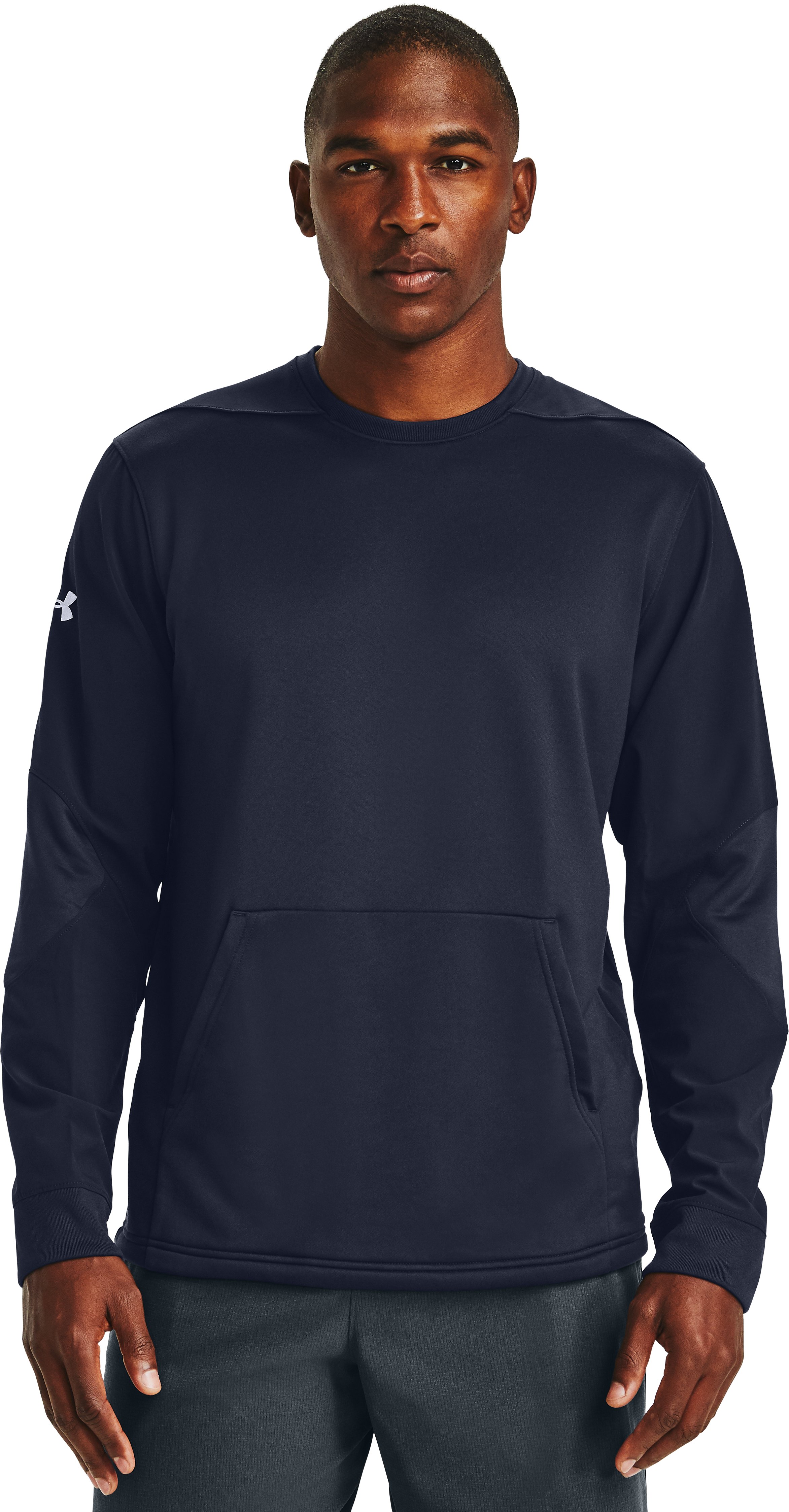Men's UA CTG Warm-Up Layering Crew, custom hoodie or sweatshirt with logo imprint 2