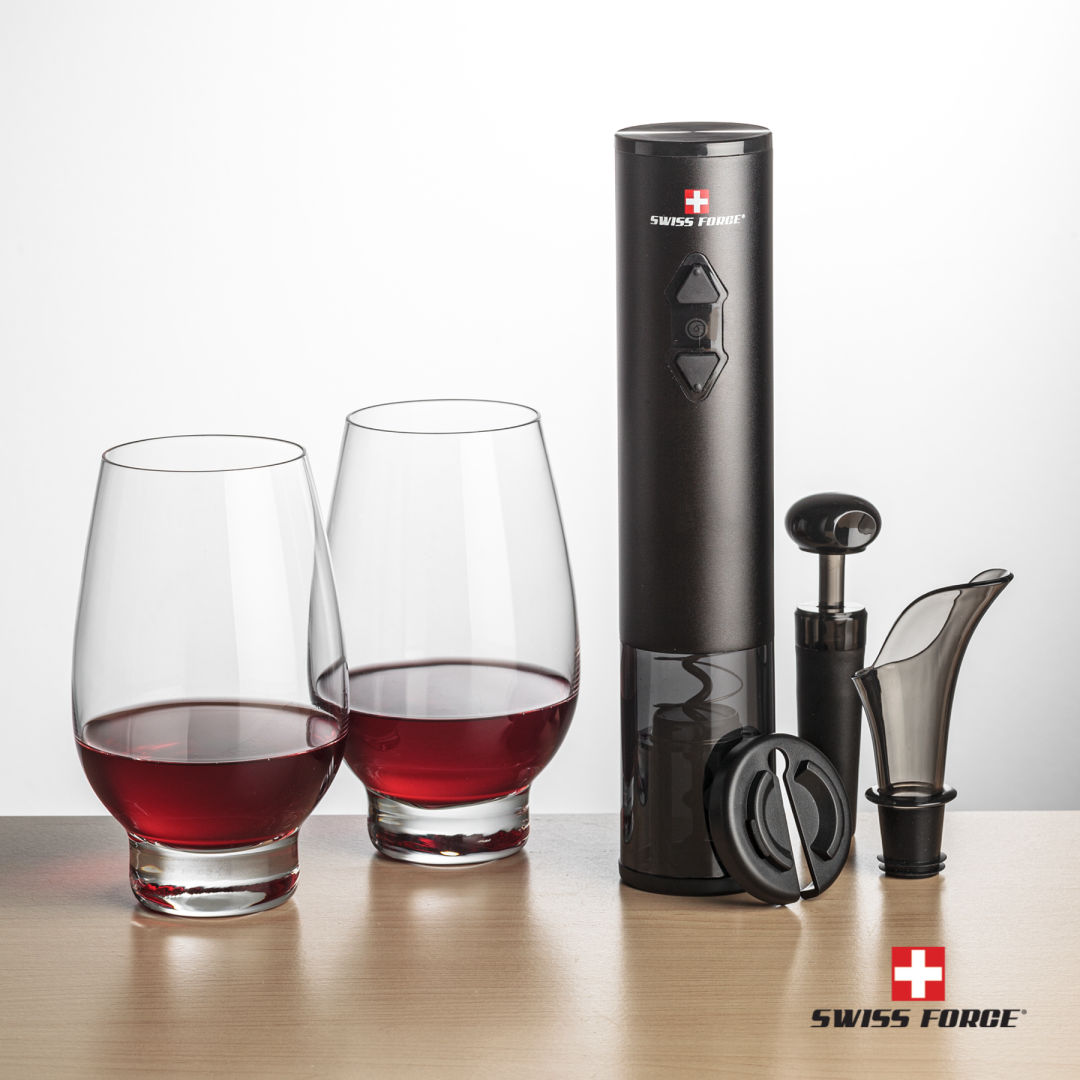Swiss Force® Opener Set & Glenarden Stemless Wine 7