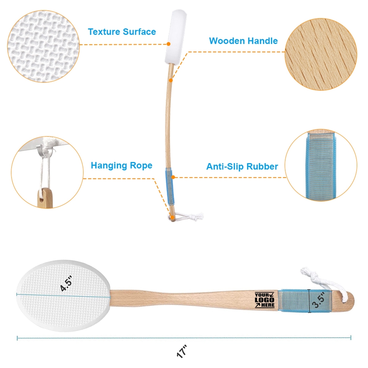 Bath Lotion Applicator Body Brush 2