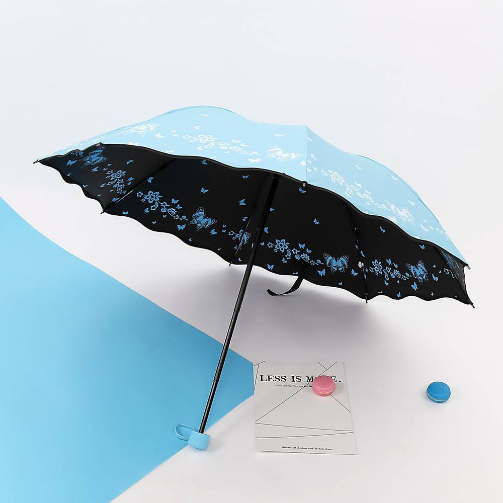 Double Sided Printed Umbrella W/ Lotus Leaf Edge 7