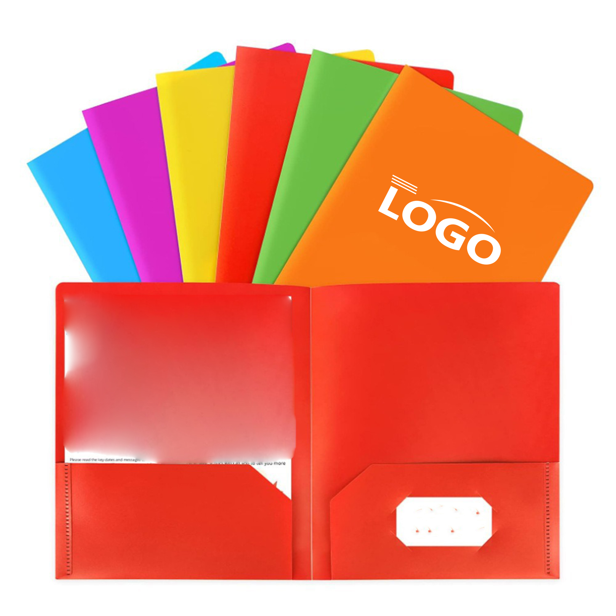Dual Pocket Colorful PP File Folder 2