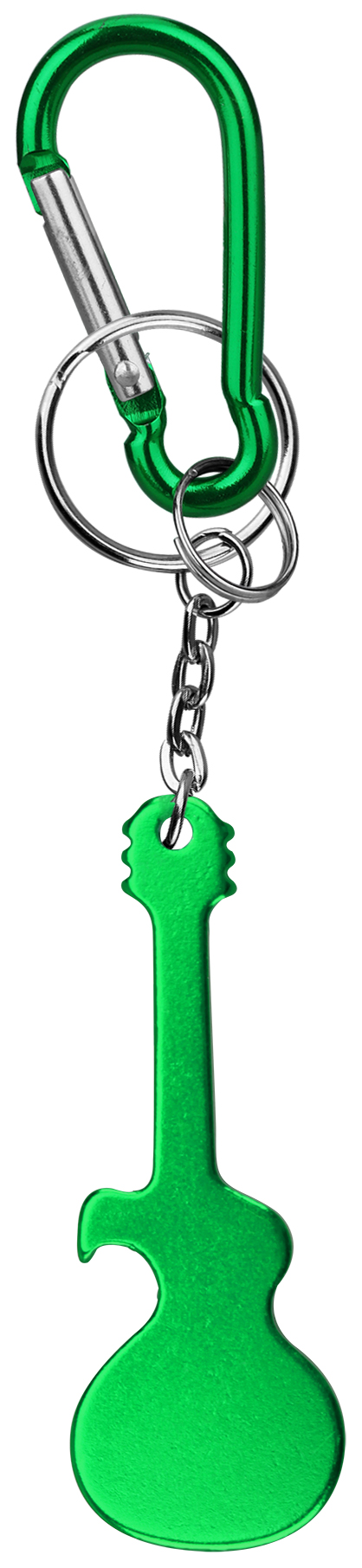 Guitar Shaped Bottle Opener with Key Chain & Carabiner 3
