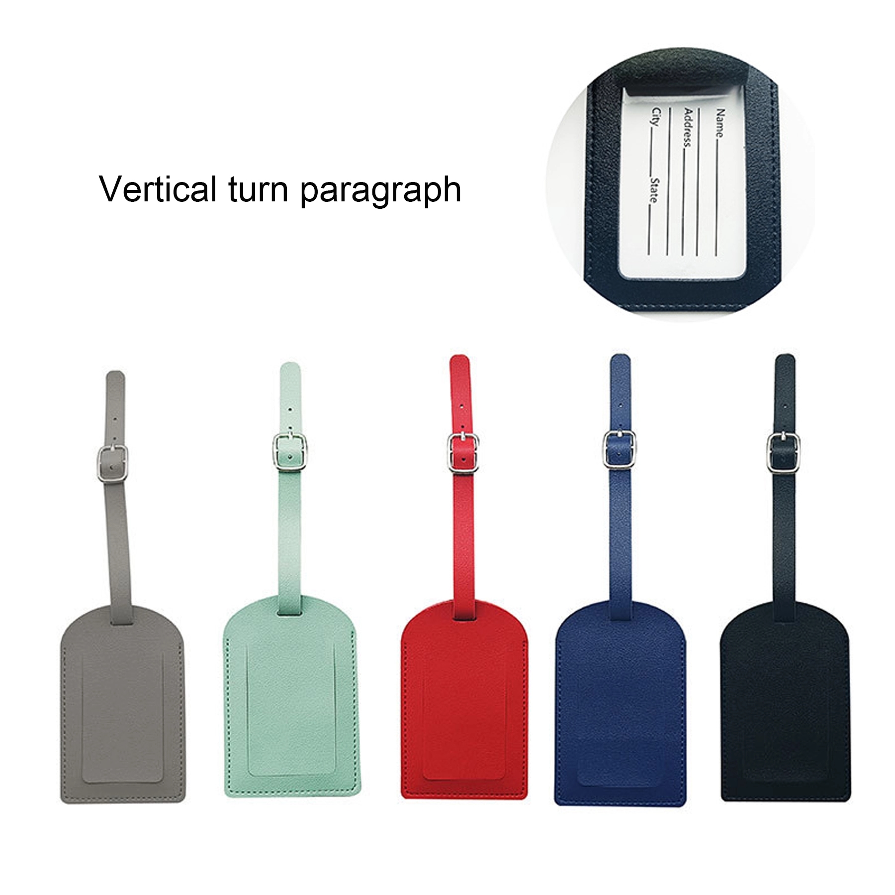 Leather Luggage Tags BagsTraveling Accessories 2