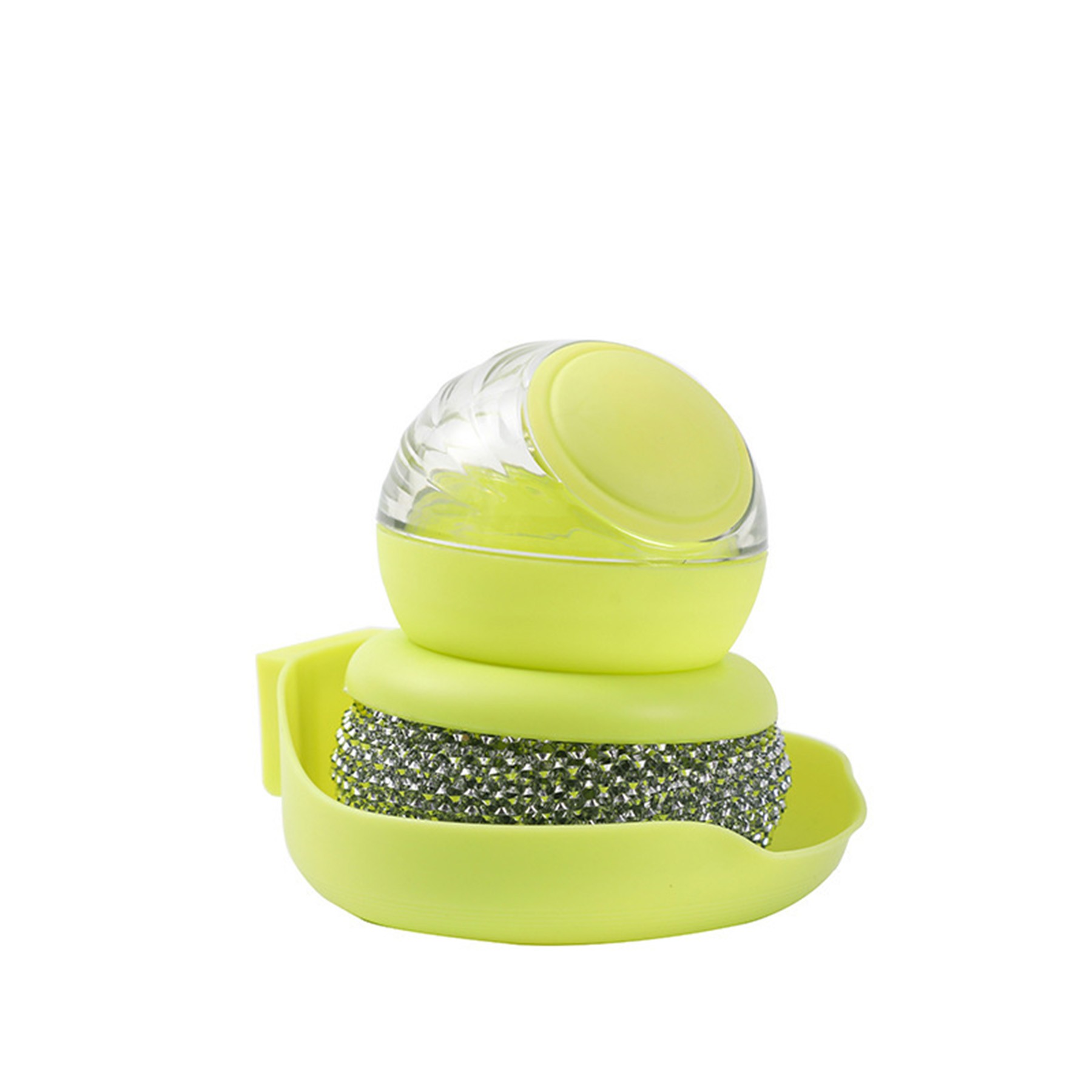 Multifunctional Press-to-Dispense Dish Brush 2