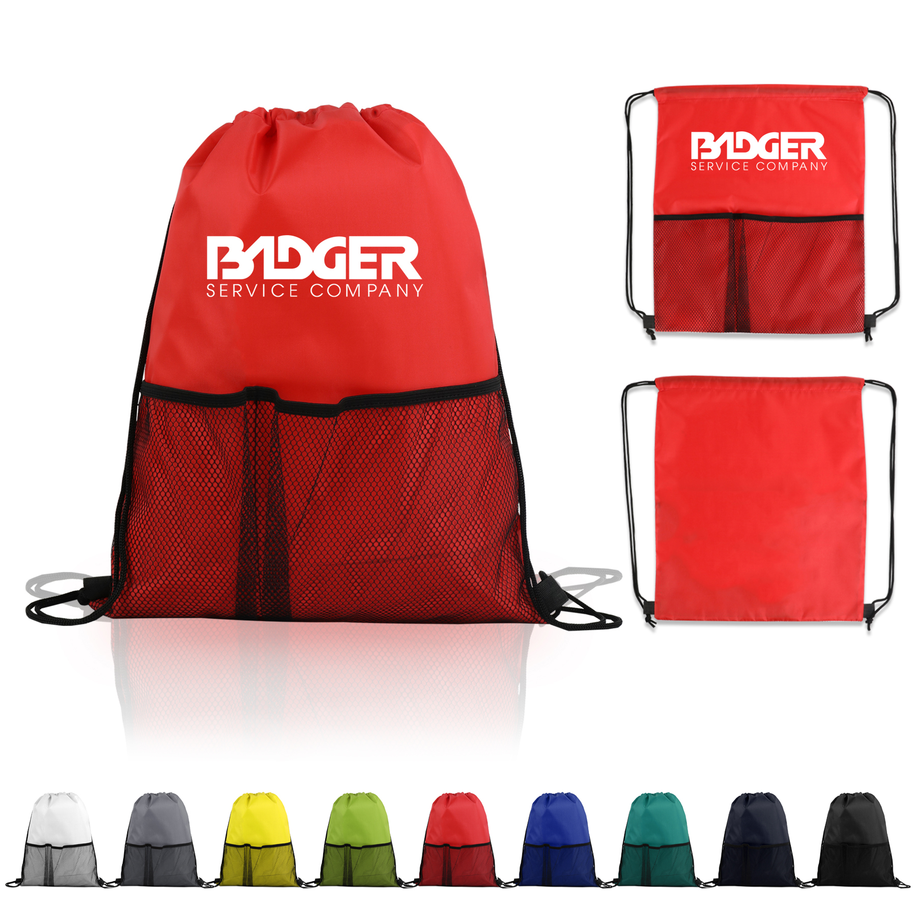 Half Time Mesh Drawstring Backpack 6