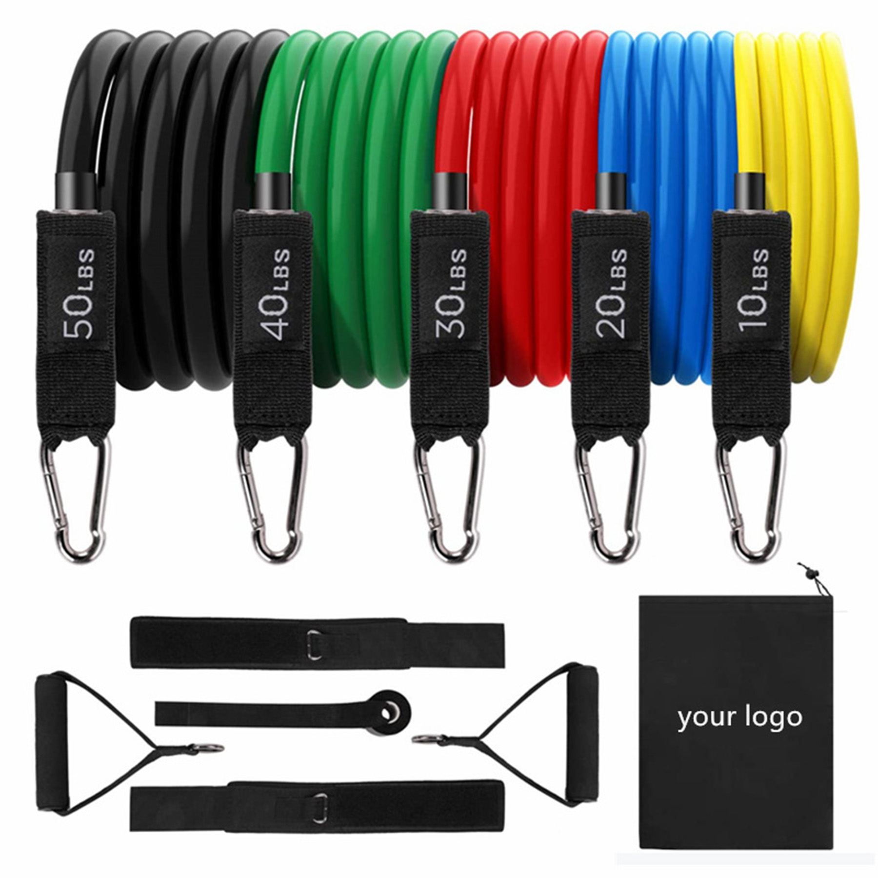 Sport Resistance Band Set With Handle 2