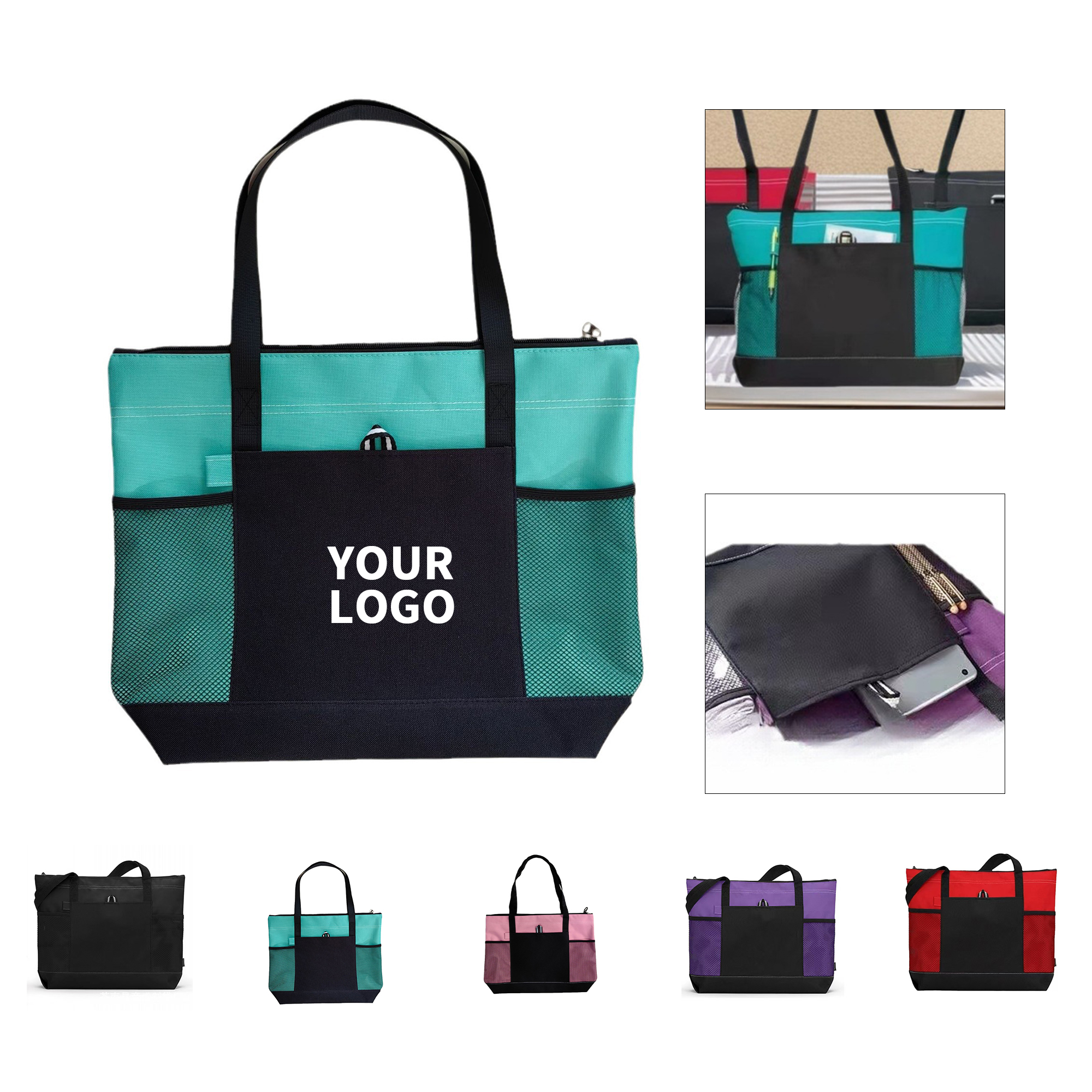 Six Hundred Denier Oxford Fabric Tote Bag, custom tote bag with logo imprint 2
