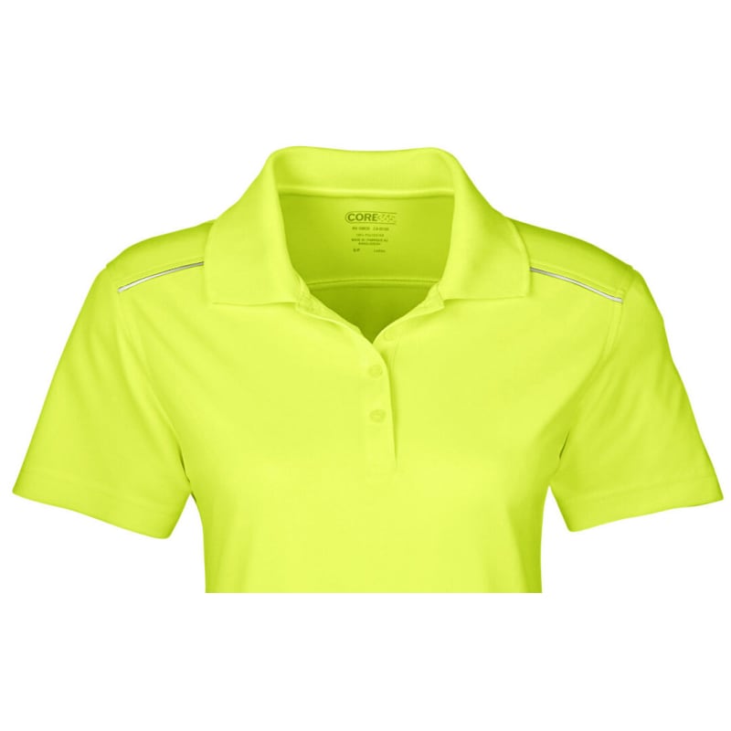 CORE365 Ladies' Radiant Performance Piqué Polo With Reflective Piping 13