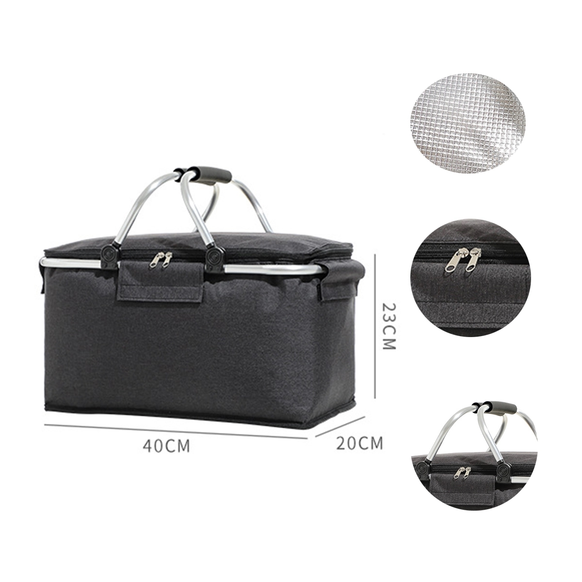 Oxford cloth picnic basket 9