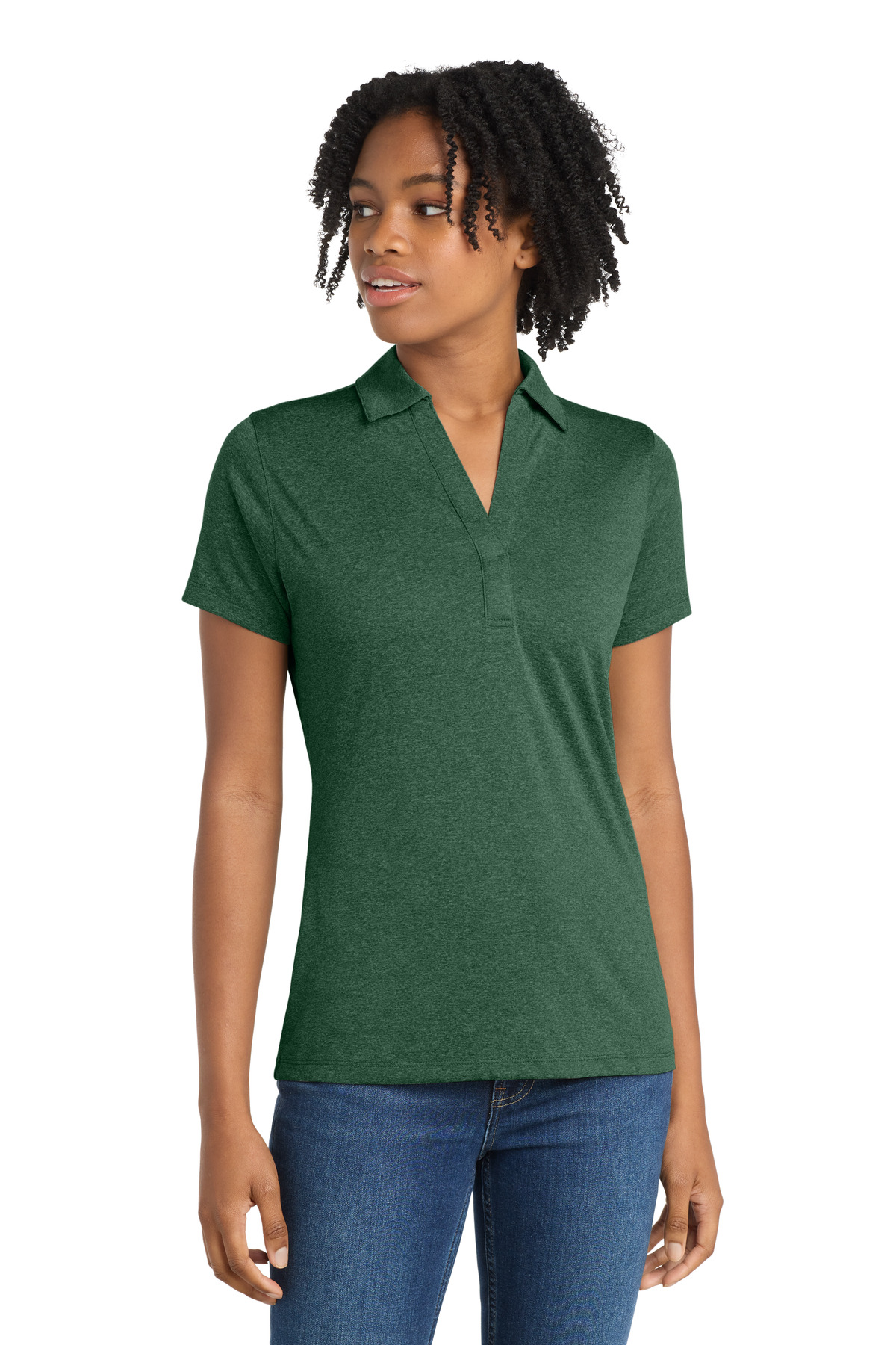 Sport-Tek Women's Heather Contender Polo. LST660 39