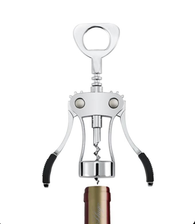 Heavy-Duty Zinc Alloy Wing Corkscrew Wine Opener 10
