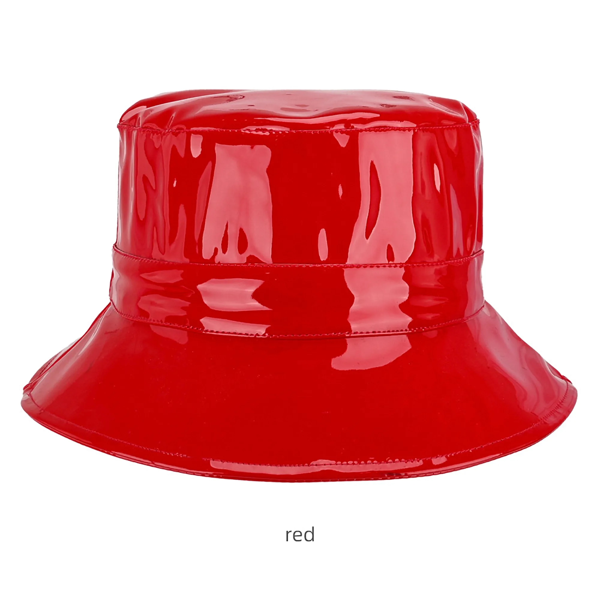 PU Leather Bucket Hat with Wide Brim Sun Coverage 8