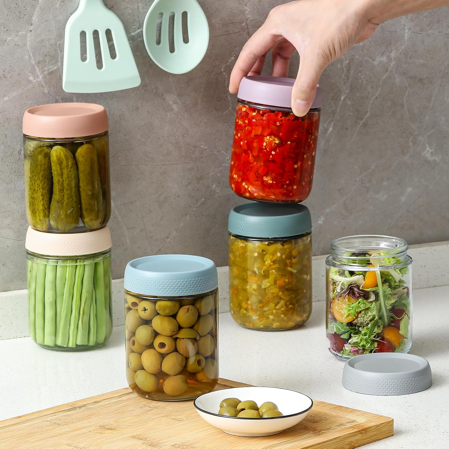 16Oz food moisture-proof glass sealed jar 5