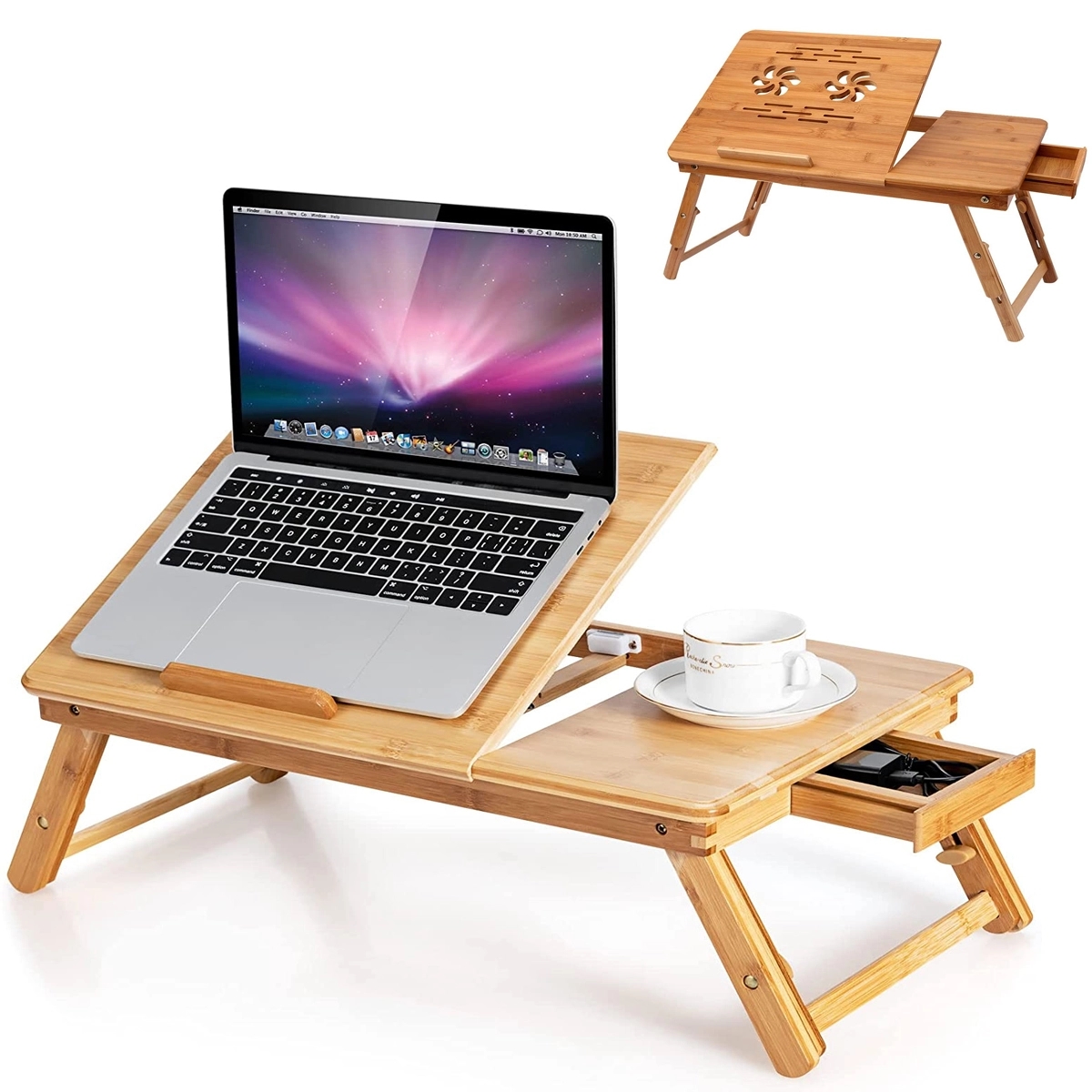Bamboo Laptop Desk 5