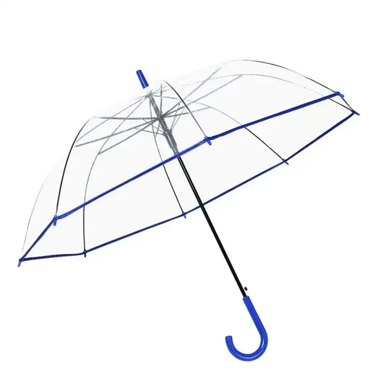 47" Arc Clear Bubble Dome Umbrella w/ Hook Handle 1