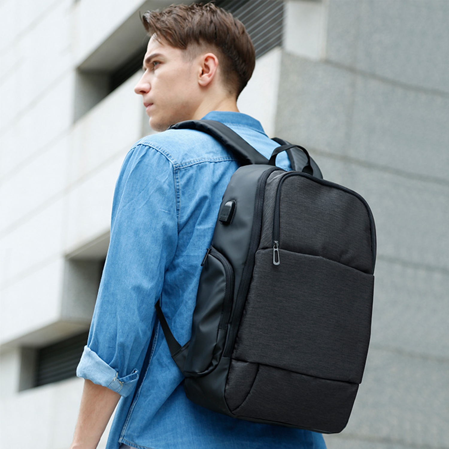 Large Capacity Business Backpack With Usb Charging Port 6