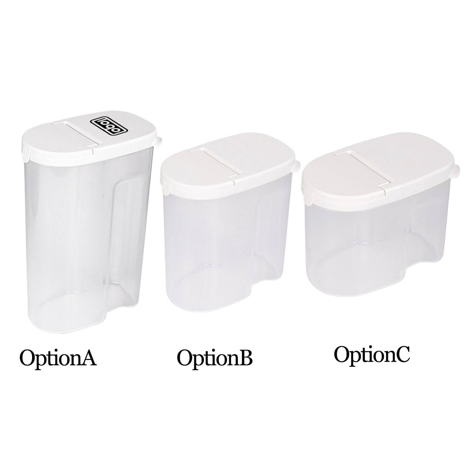 Airtight Large-Capacity Food Container w/ Scale Markings