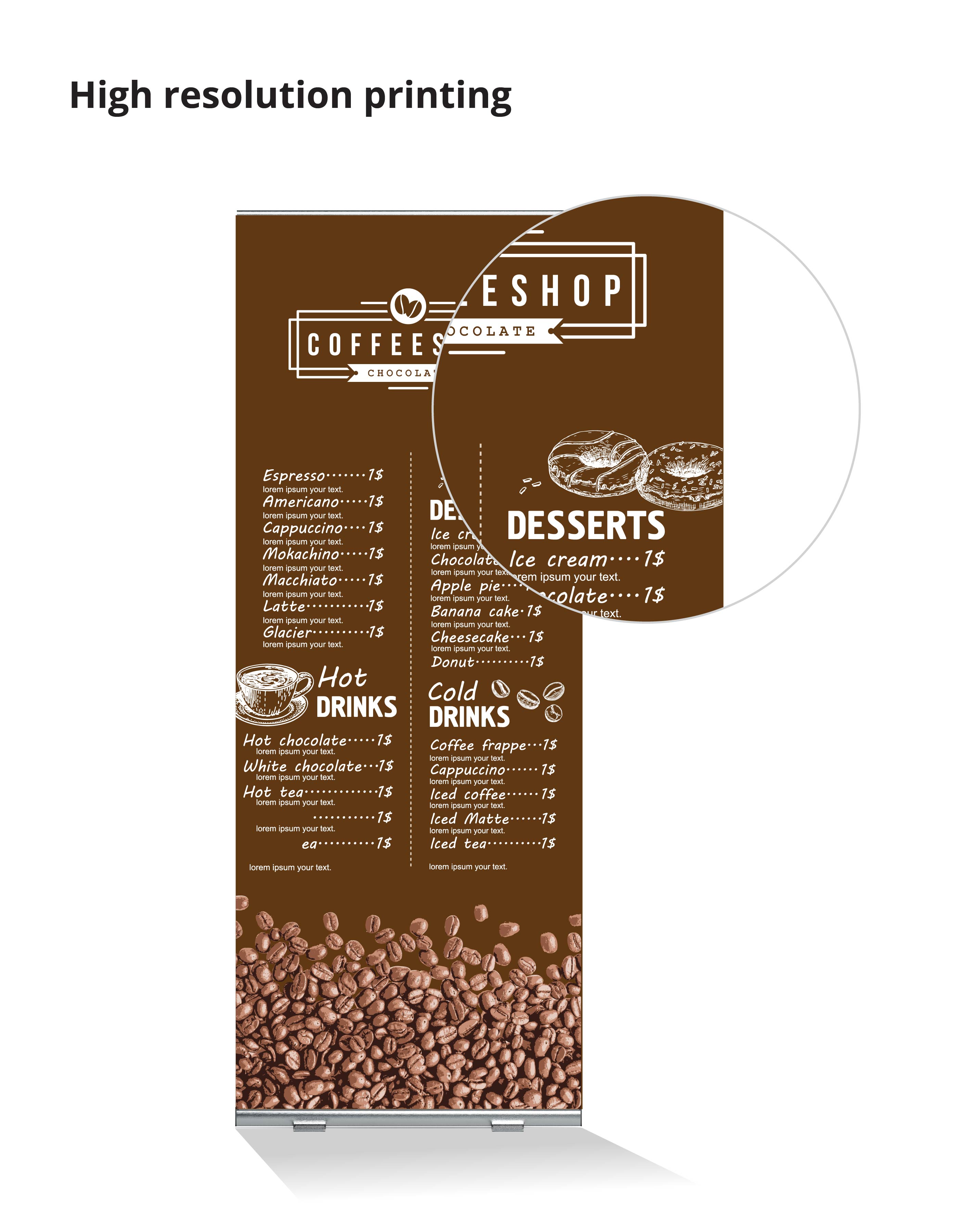 Below EQP Banner Standard Retractable Stand Single Sided (33" x 81") 2