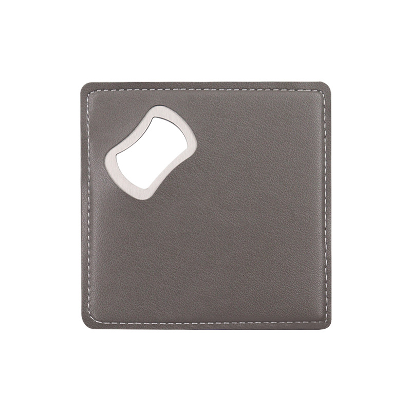 Custom Square Leather Bottle Opener 5