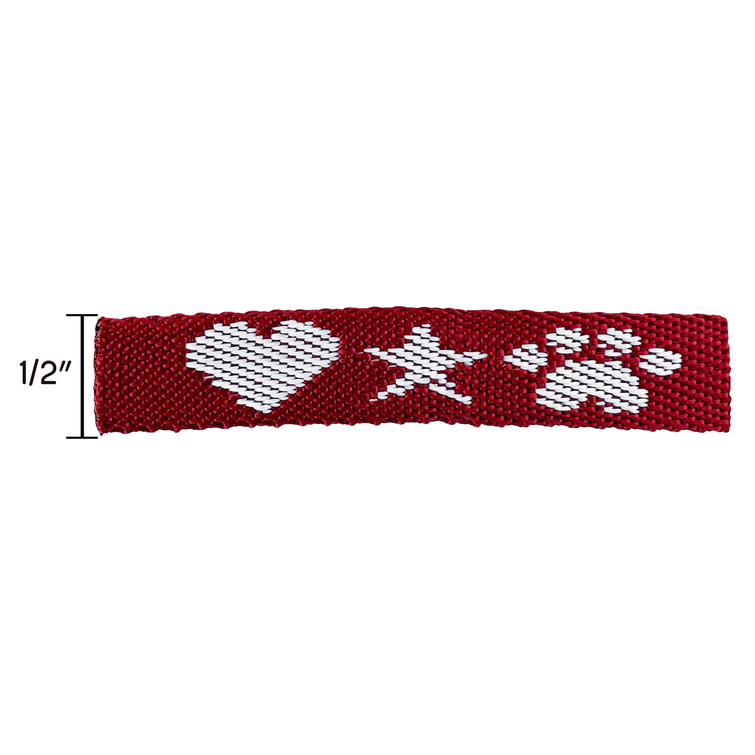 3/4" Woven Lanyard w/ Lobster Claw - "Platinum" Weave 10