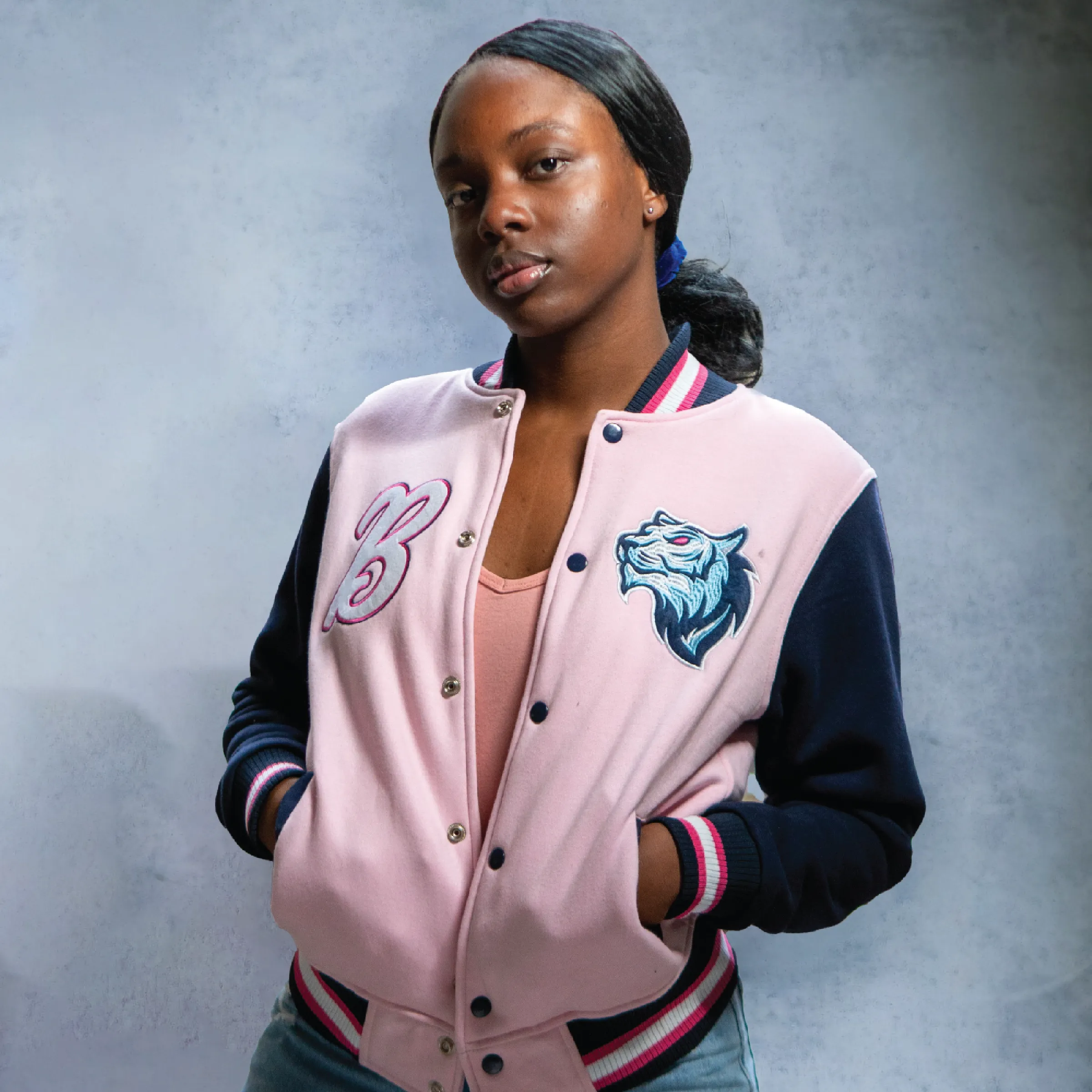 Cotton Fleece Varsity Jacket With No Lining 5