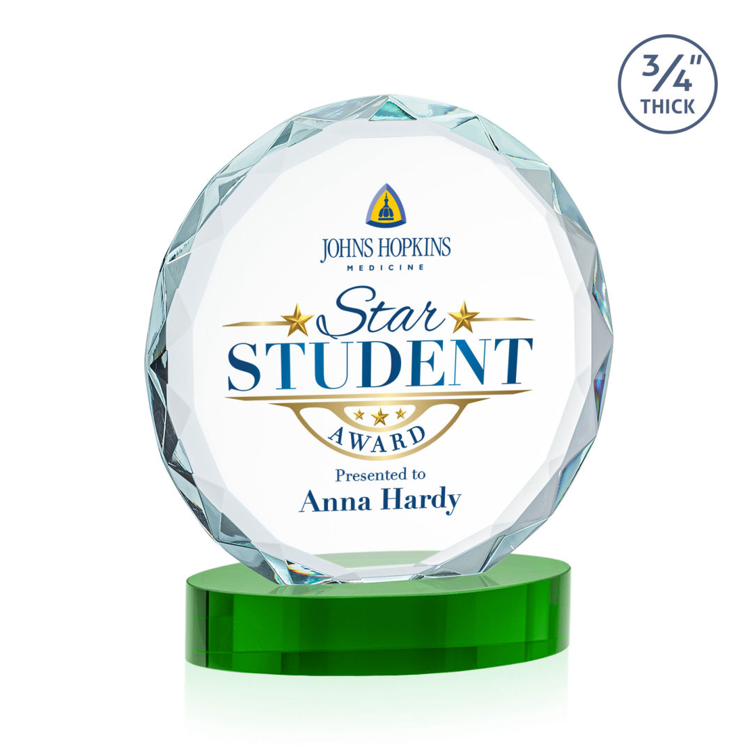 Centura VividPrint™ Award on Alberton Base - Green 7
