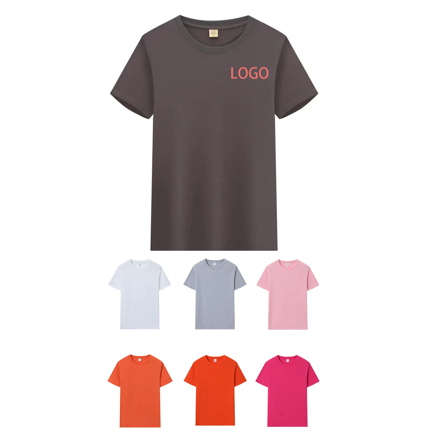 Combed Cotton Crew-Neck Advertising T-Shirt 4