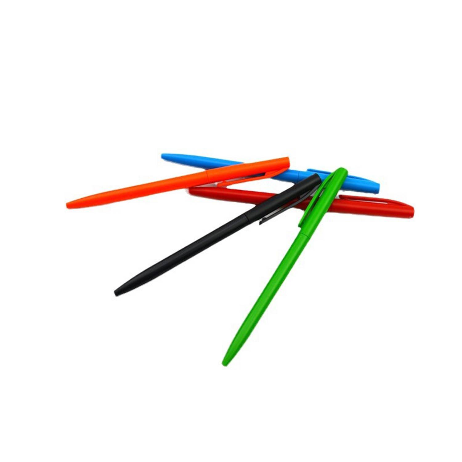 Plastic Retractable Candy Color Ballpoint Pen 1