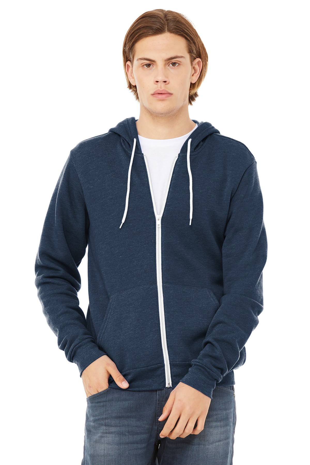 BELLA+CANVAS Unisex Sponge Fleece Full-Zip Hoodie. BC3739 80
