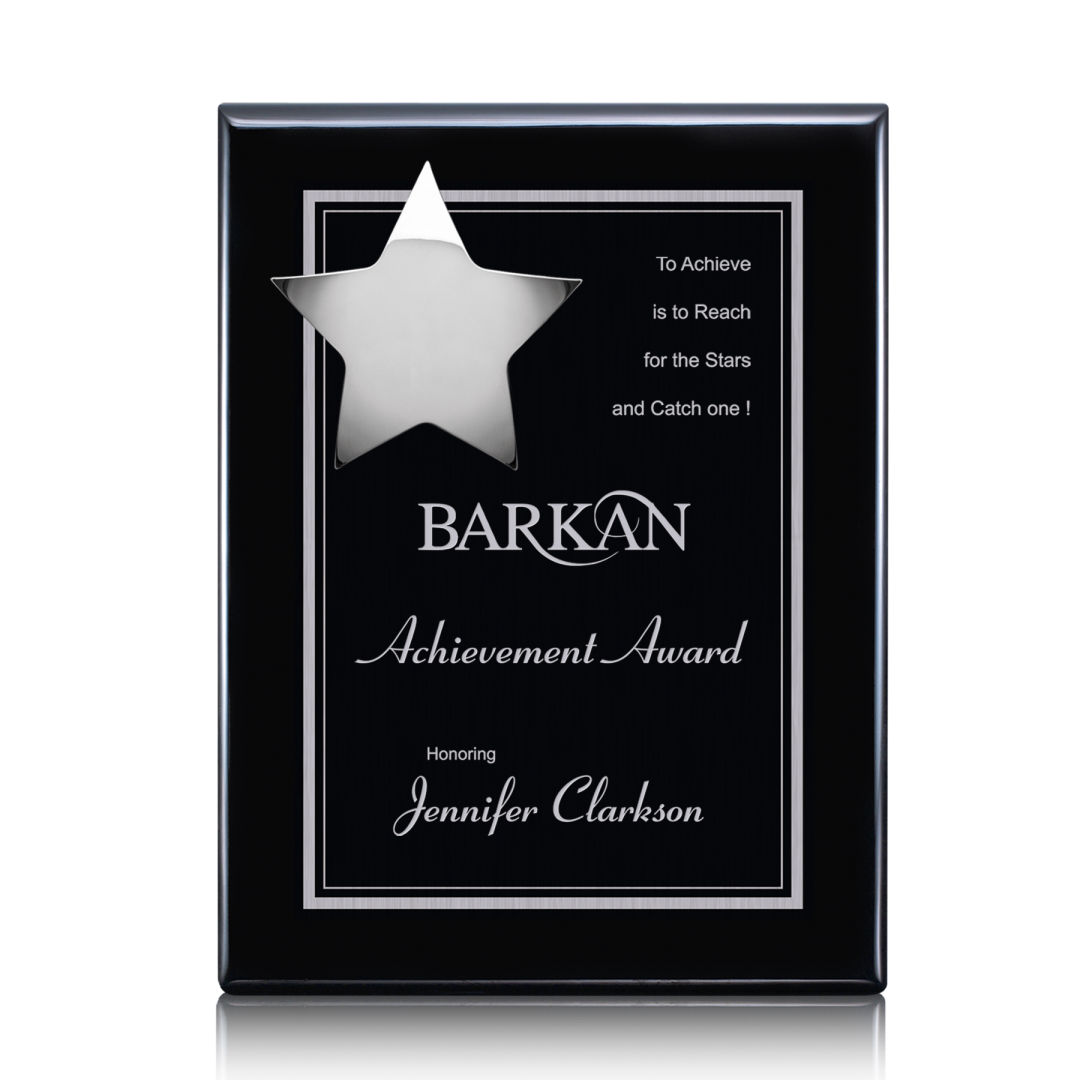 Hollister Plaque - Black/Chrome 2